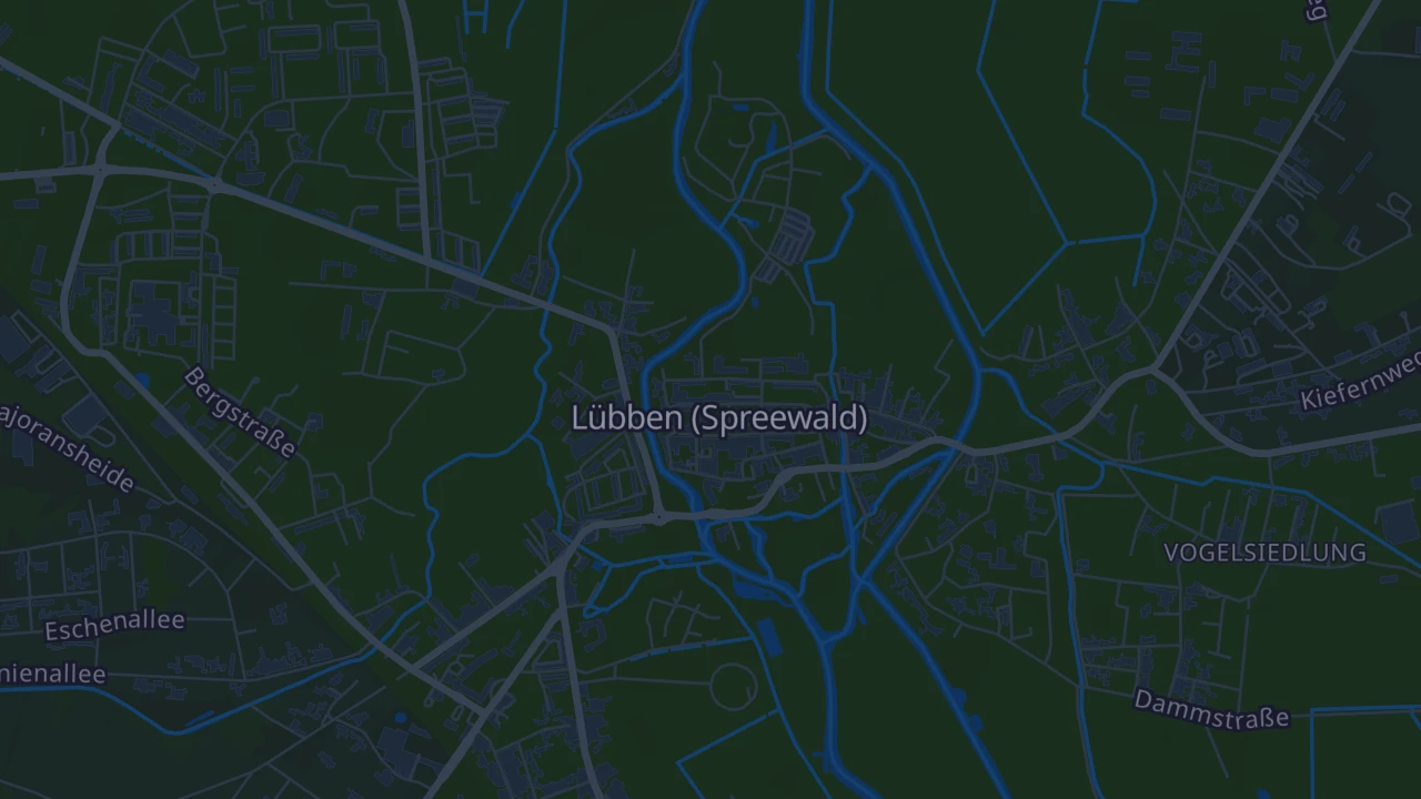 Karte von Lübben (Spreewald)