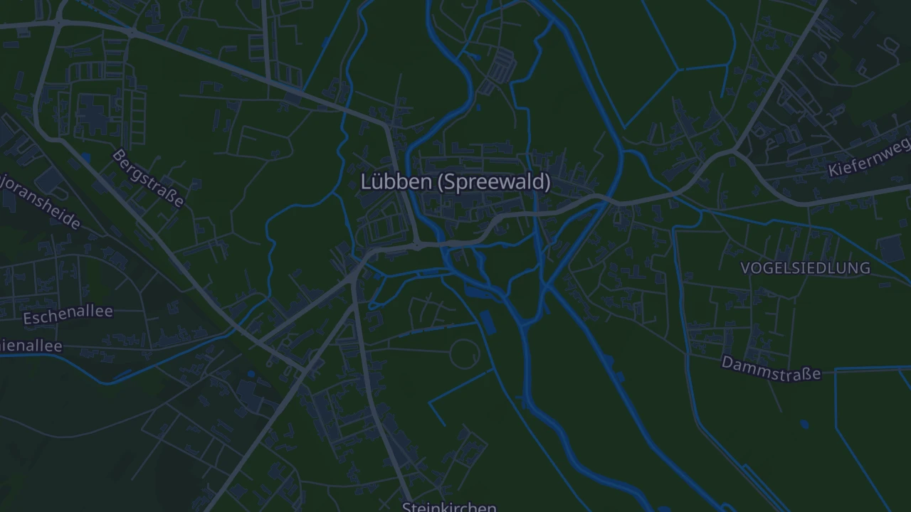 Karte von Lübben (Spreewald)