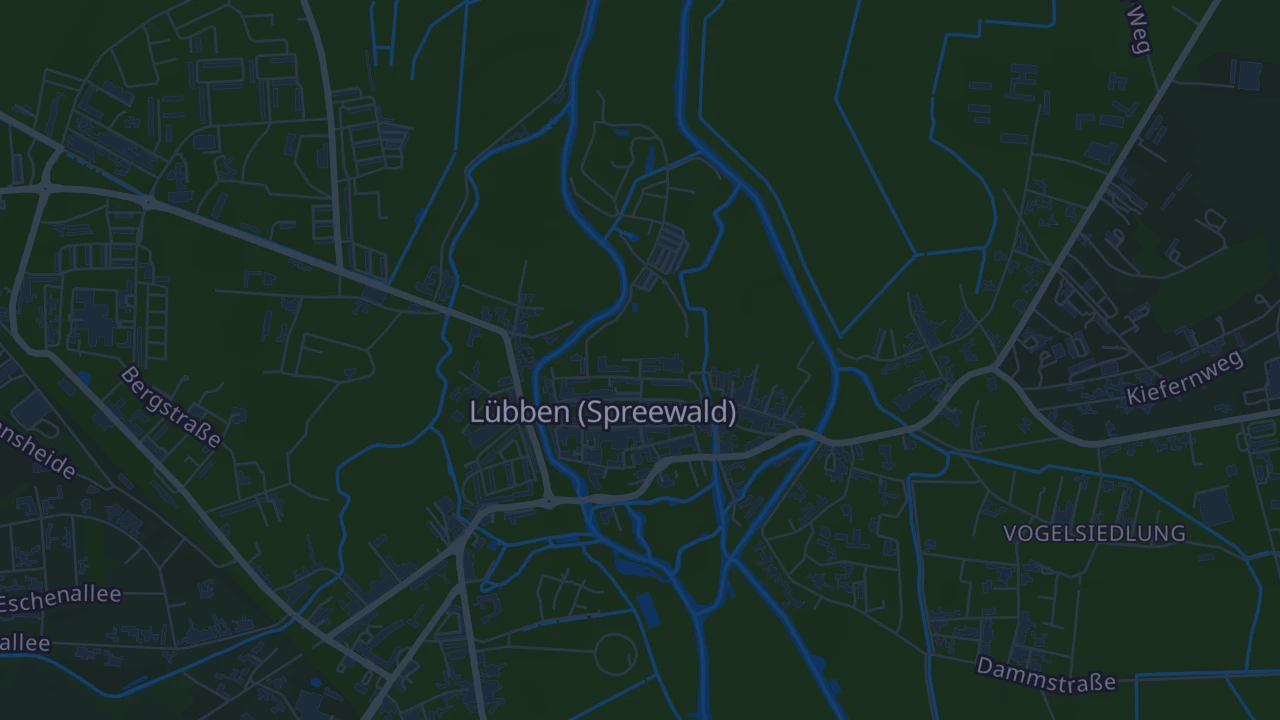 Karte von Lübben (Spreewald)