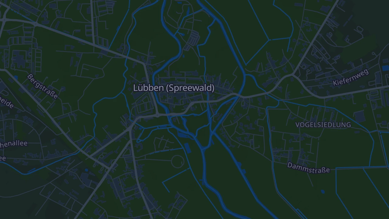 Karte von Lübben (Spreewald)