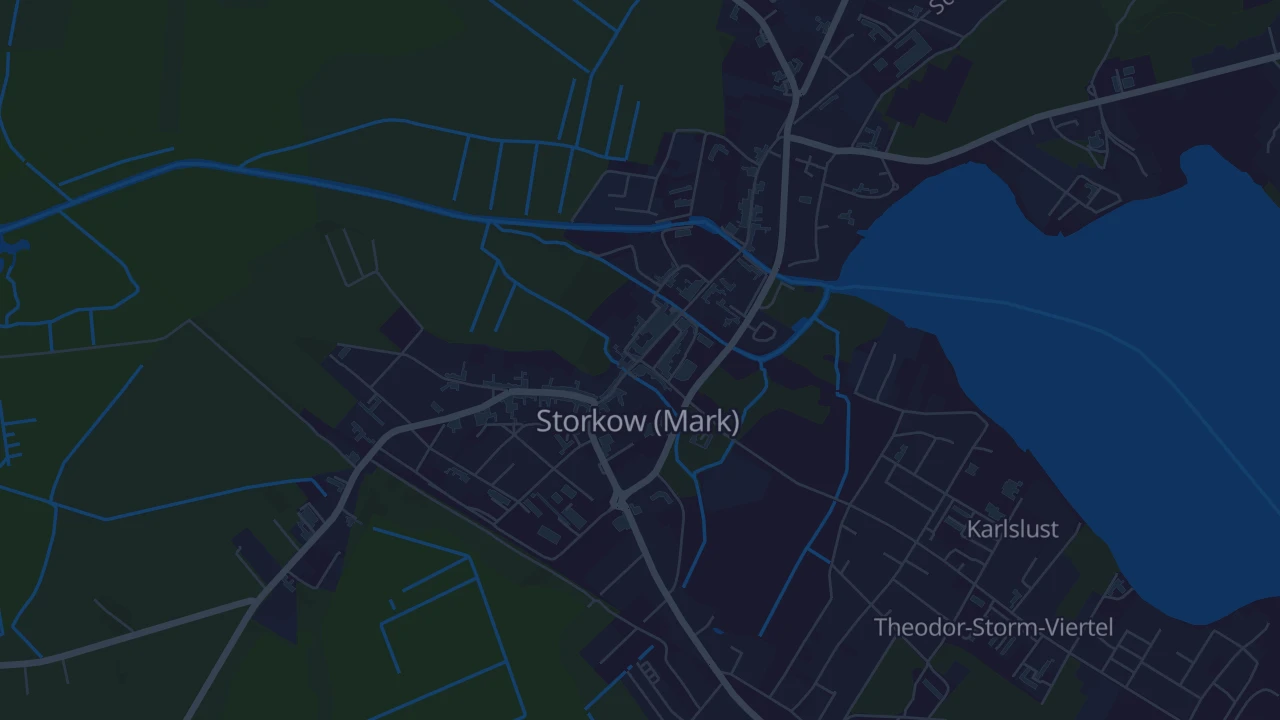 Karte von Storkow