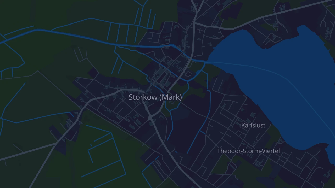 Karte von Storkow (Mark)