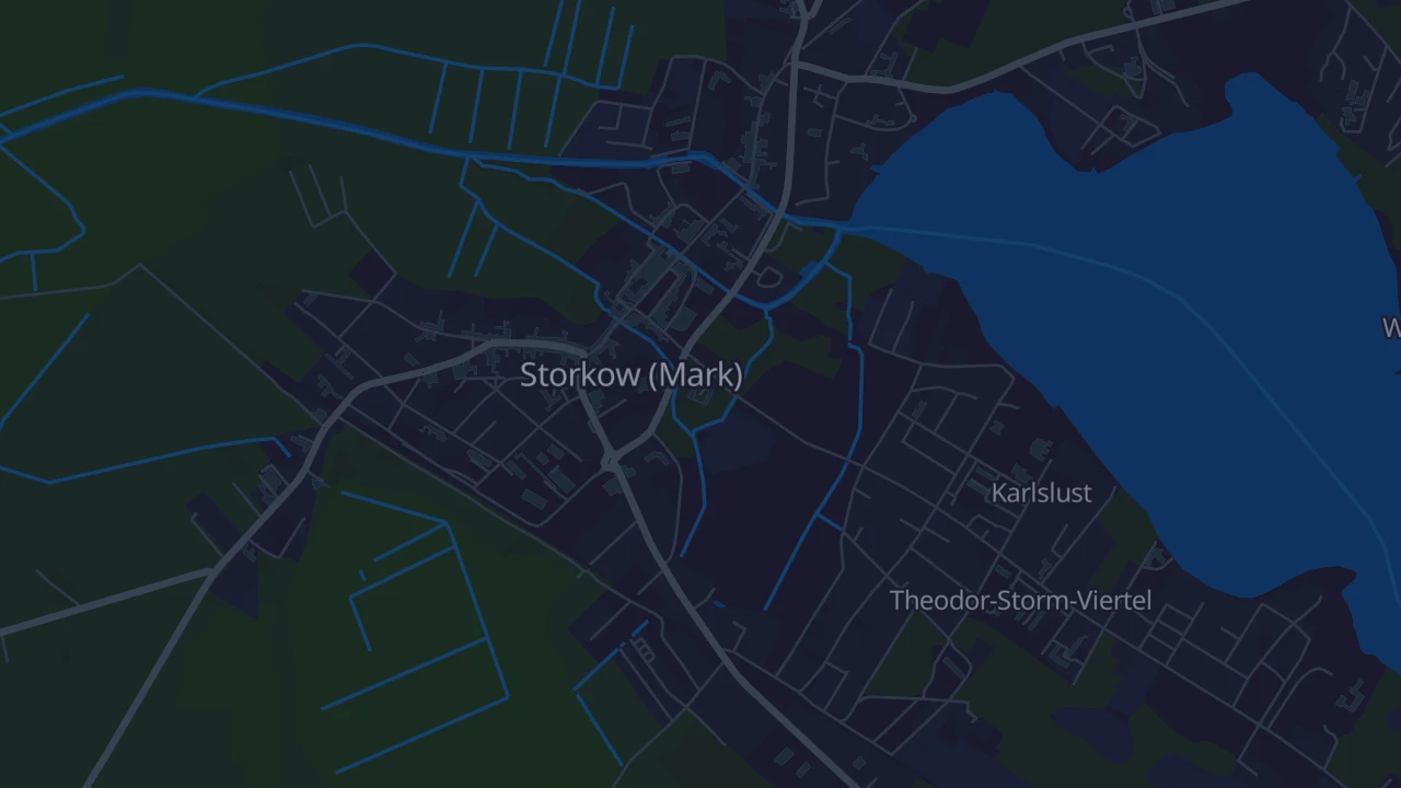 Karte von Storkow (Mark)
