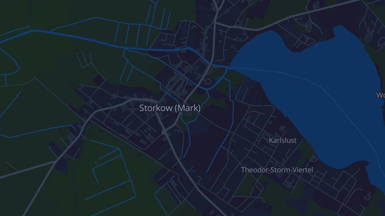 Karte von Storkow (Mark)