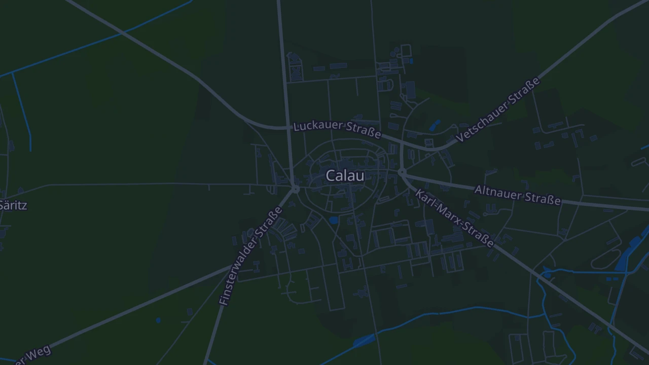 Karte von Calau