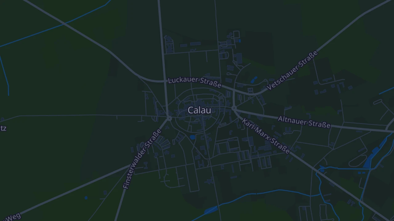 Karte von Calau
