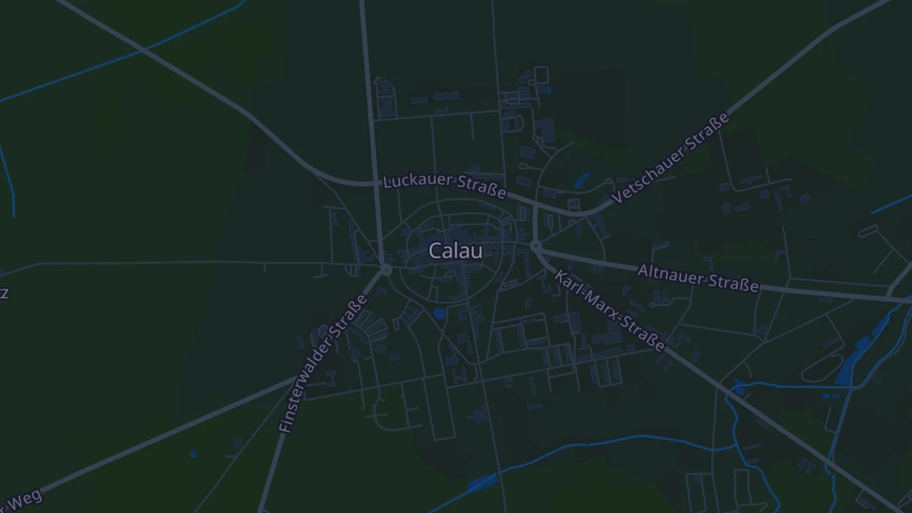Karte von Calau