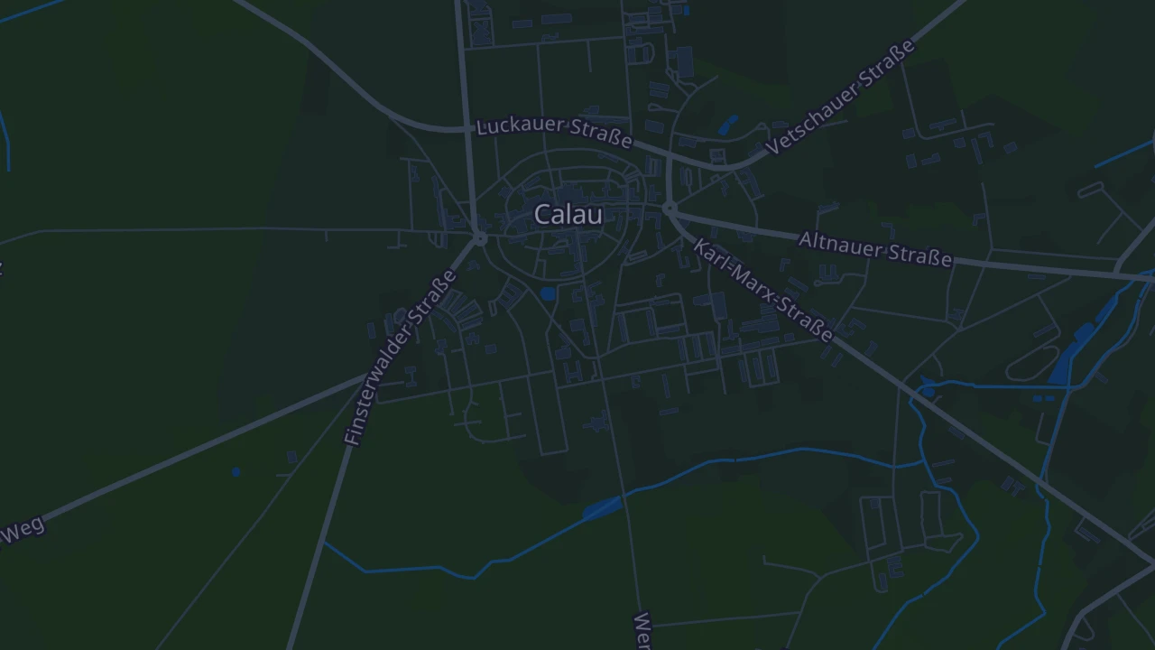 Karte von Calau