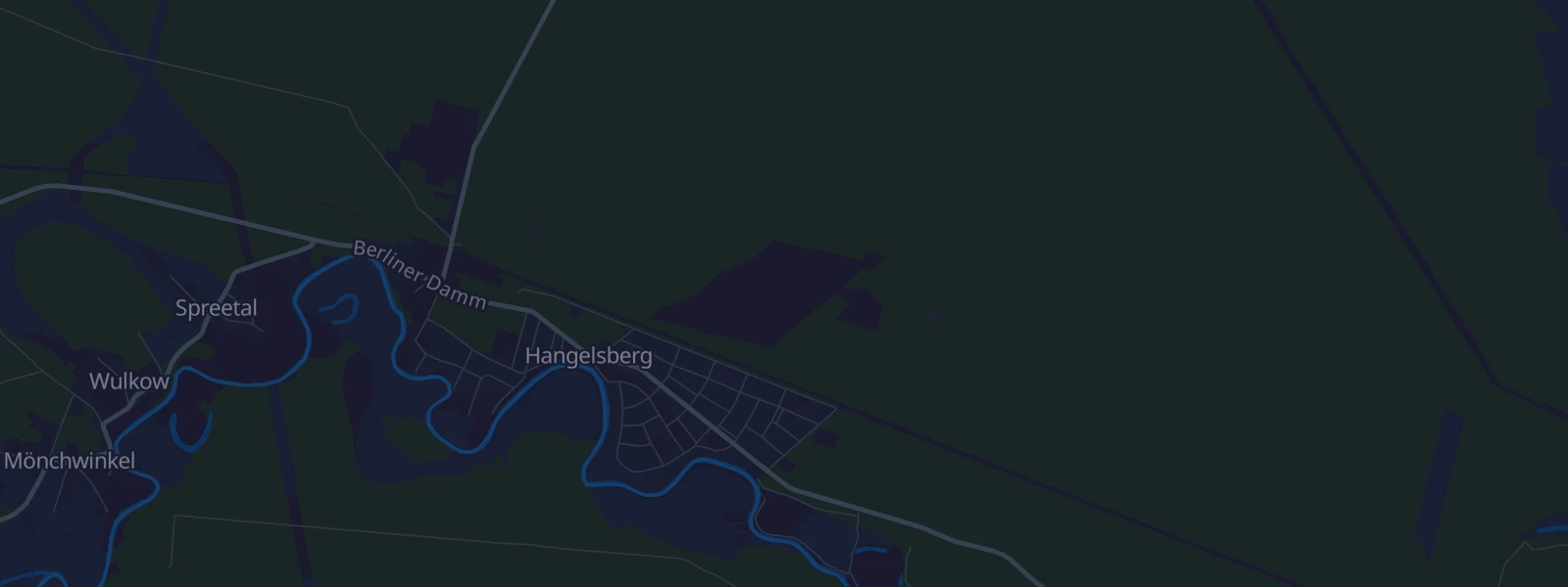 Karte von Grünheide OT Hangelsberg
