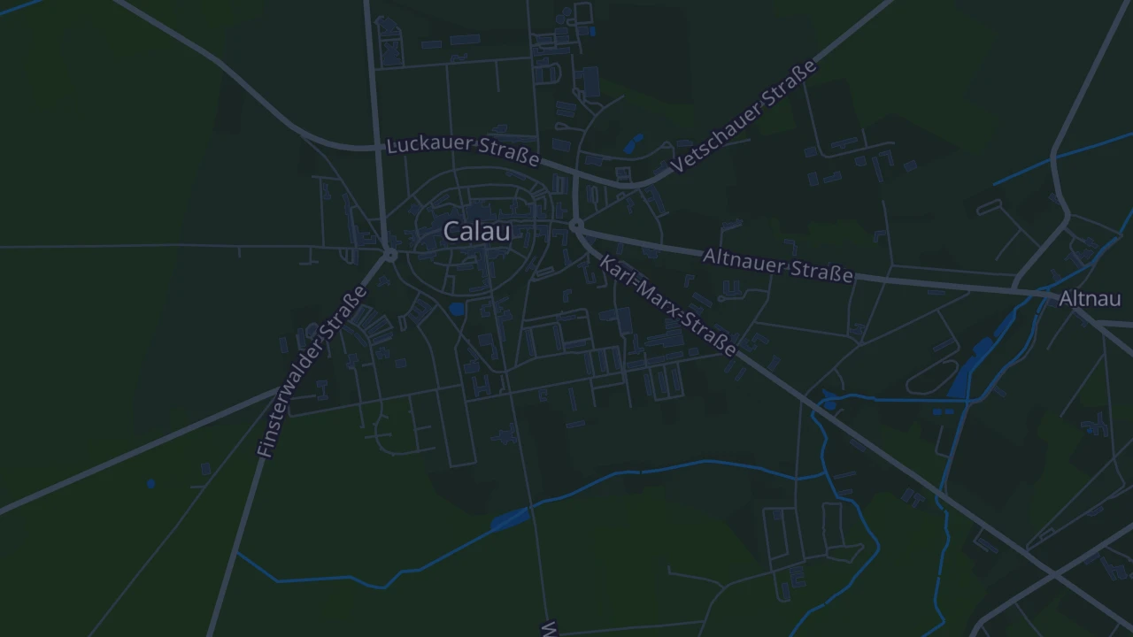 Karte von Calau