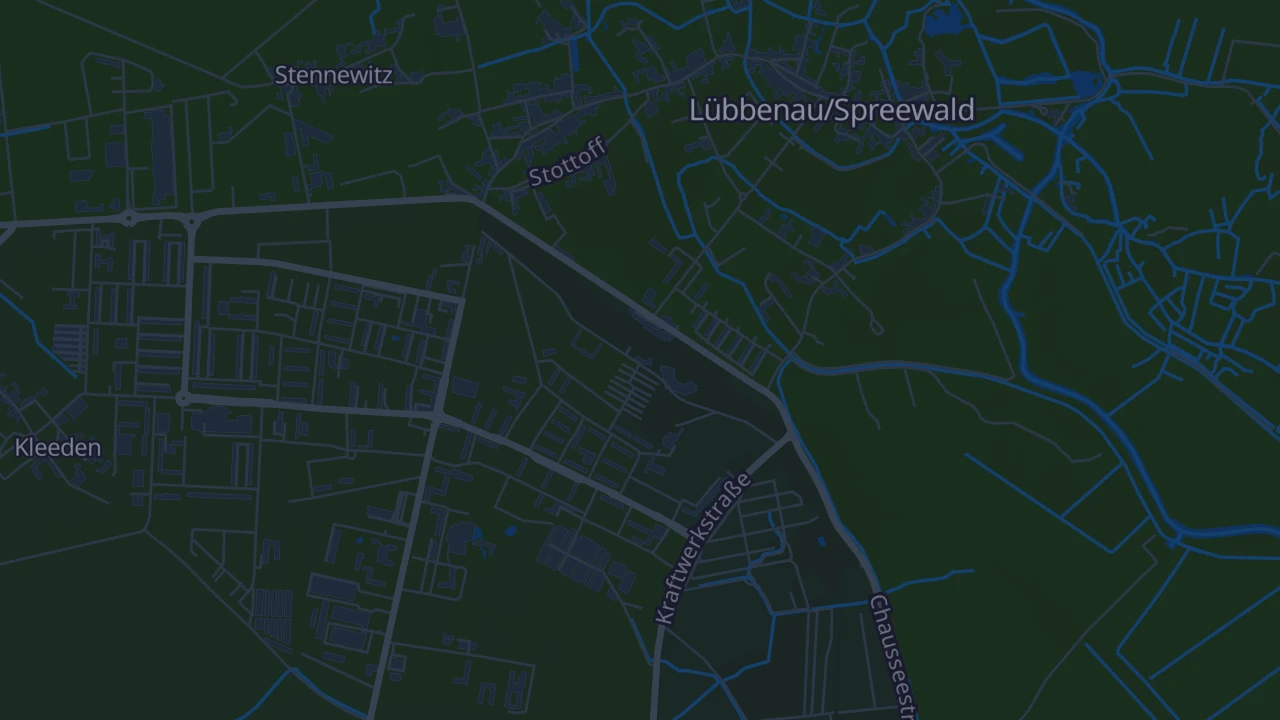 Karte von Lübbenau/Spreewald