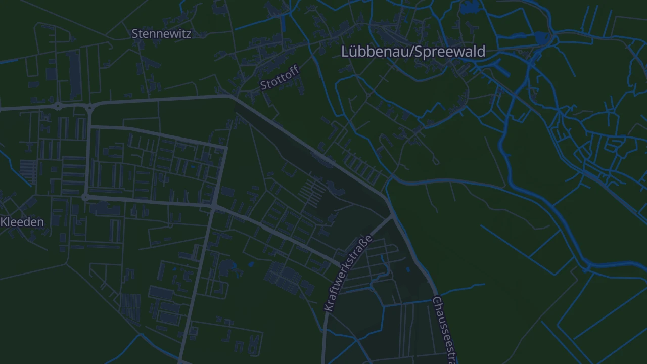 Karte von Lübbenau/Spreewald