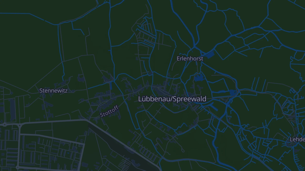 Karte von Lübbenau/Spreewald