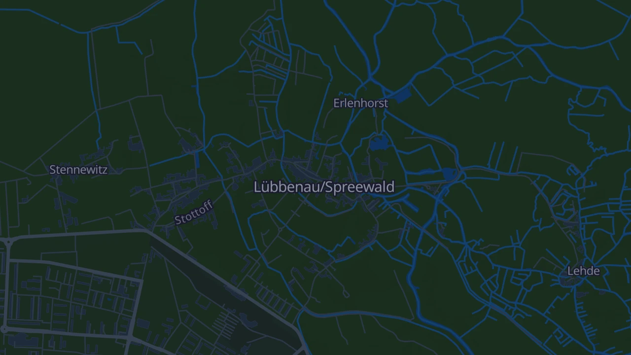 Karte von Lübbenau/Spreewald