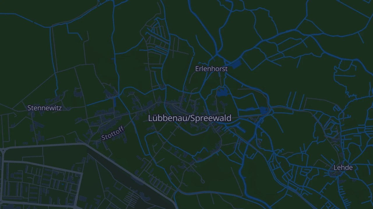 Karte von Lübbenau/Spreewald