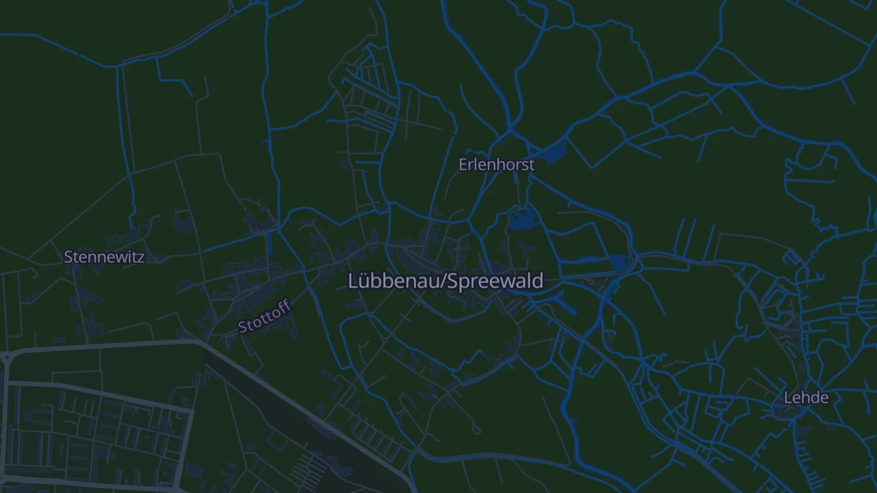 Karte von Lübbenau/Spreewald