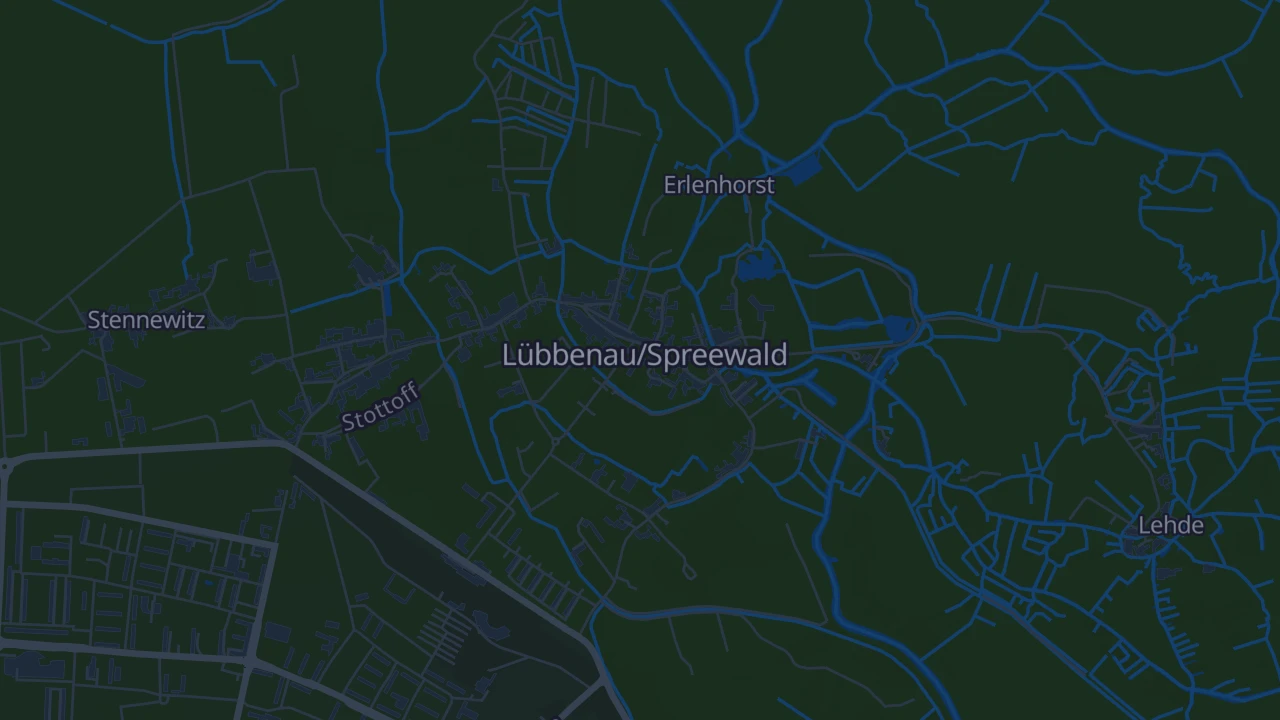 Karte von Lübbenau/Spreewald