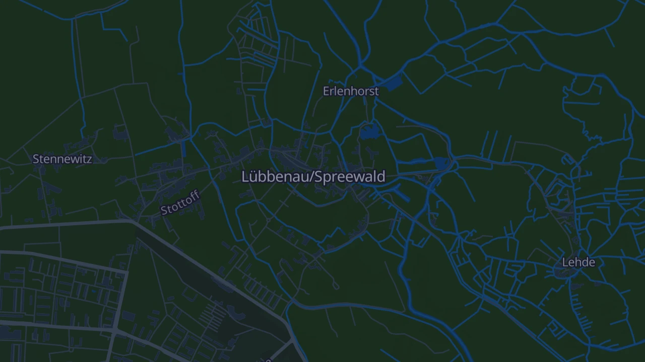 Karte von Lübbenau/Spreewald
