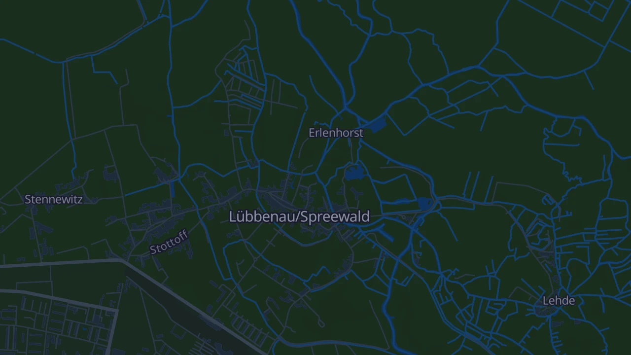 Karte von Lübbenau/Spreewald