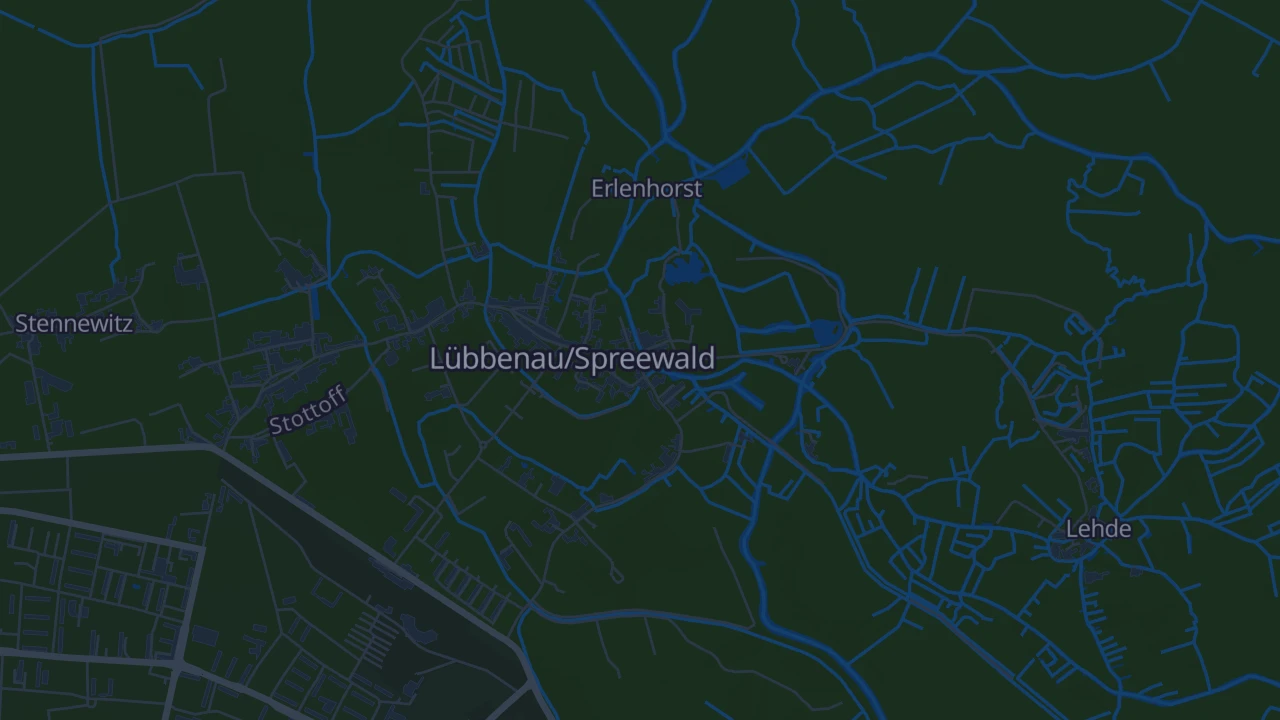 Karte von Lübbenau/Spreewald