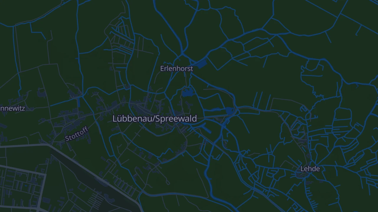 Karte von Lübbenau/Spreewald