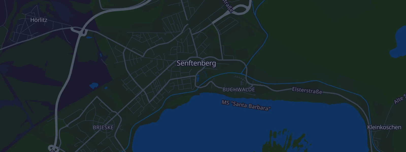 Karte von Senftenberg
