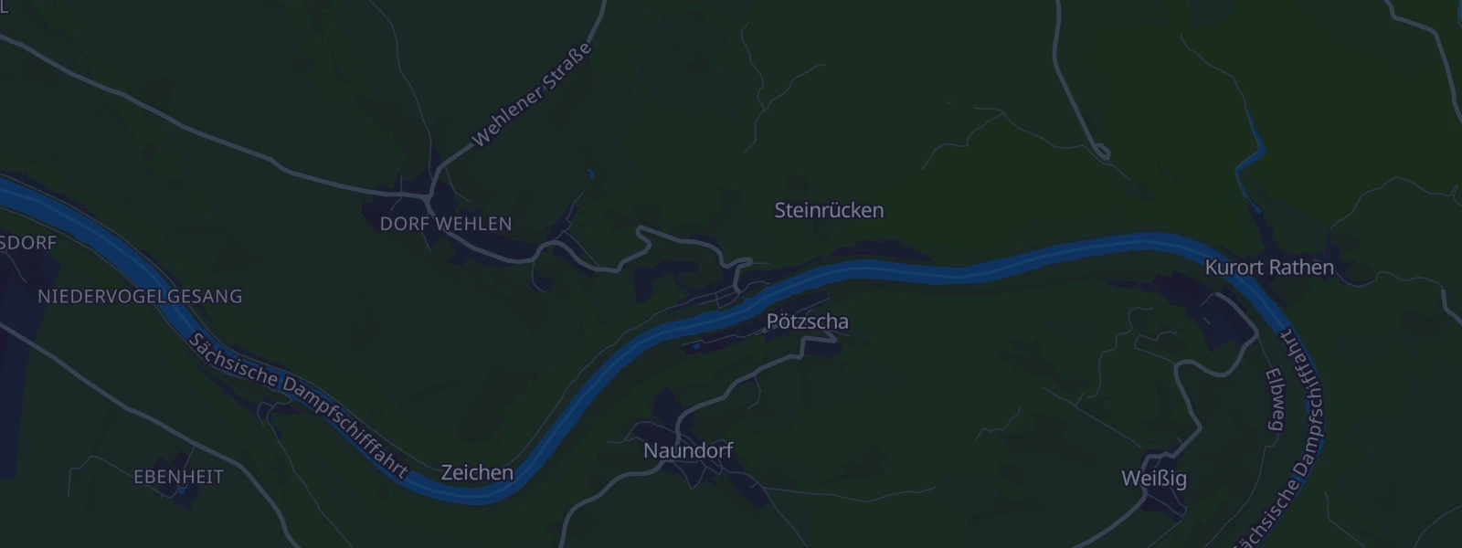 Karte von Stadt Wehlen