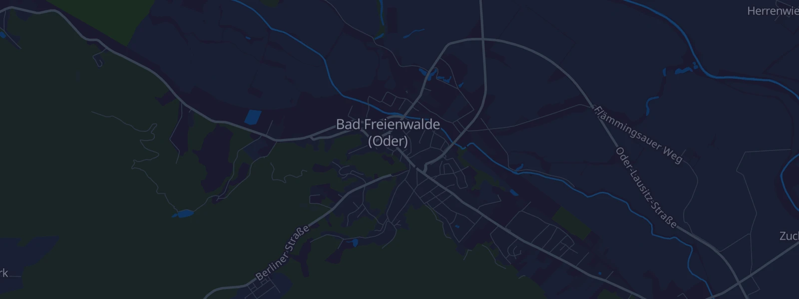 Karte von Bad Freienwalde (Oder) (Seenland Oder-Spree)