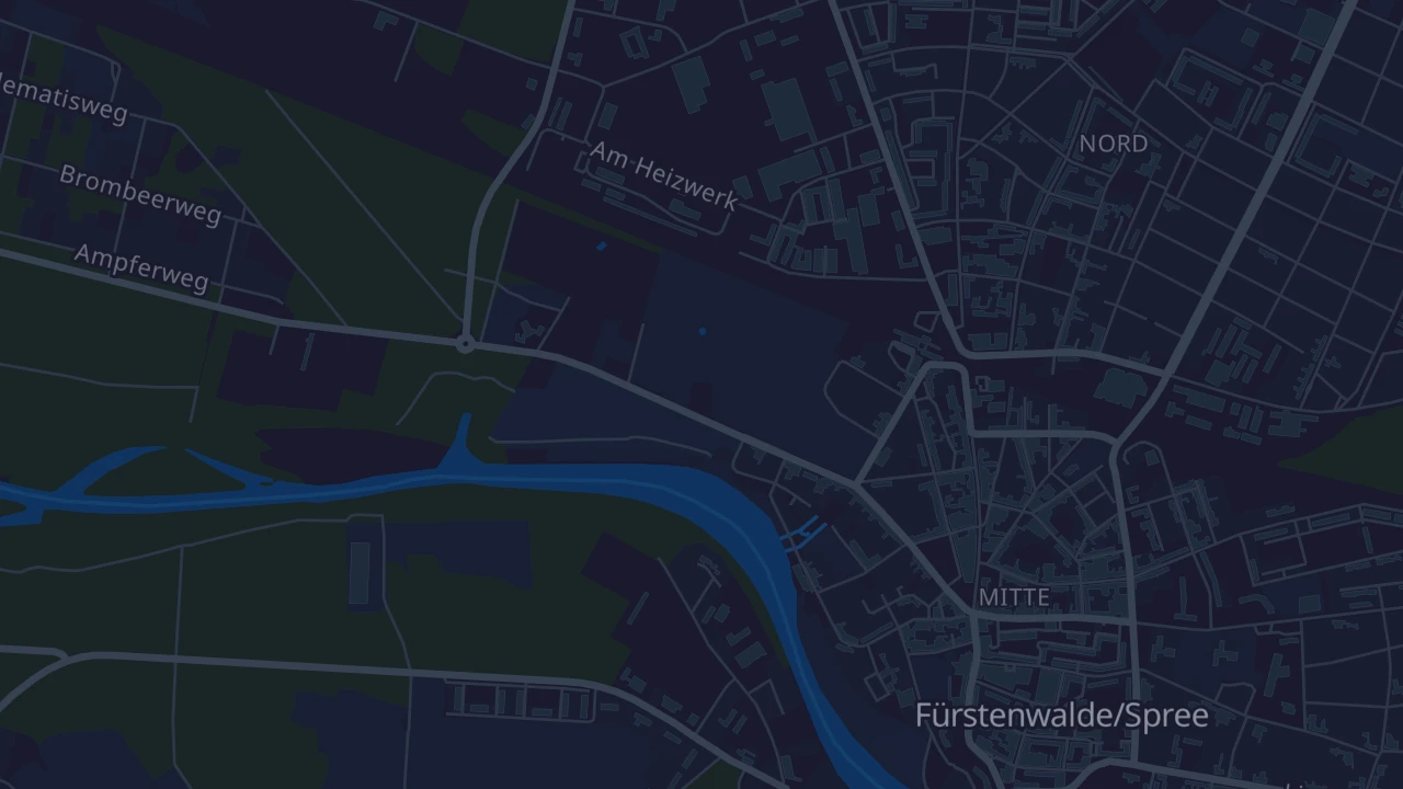 Karte von Fürstenwalde/Spree