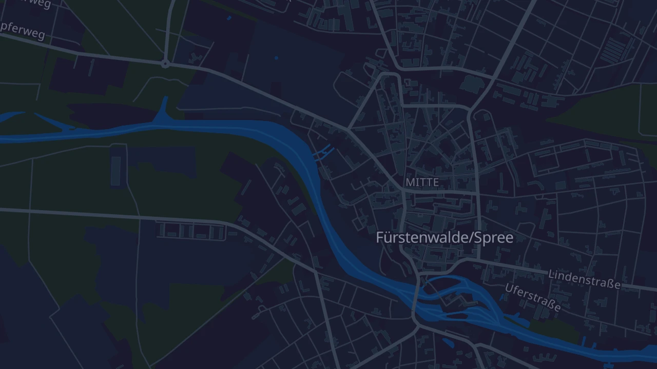 Karte von Fürstenwalde/Spree