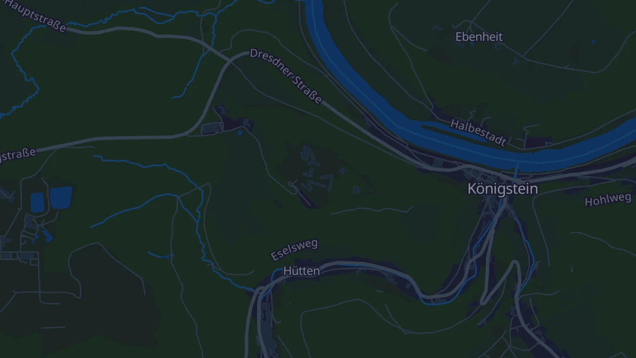 Karte von Königstein/Sächs. Schw.