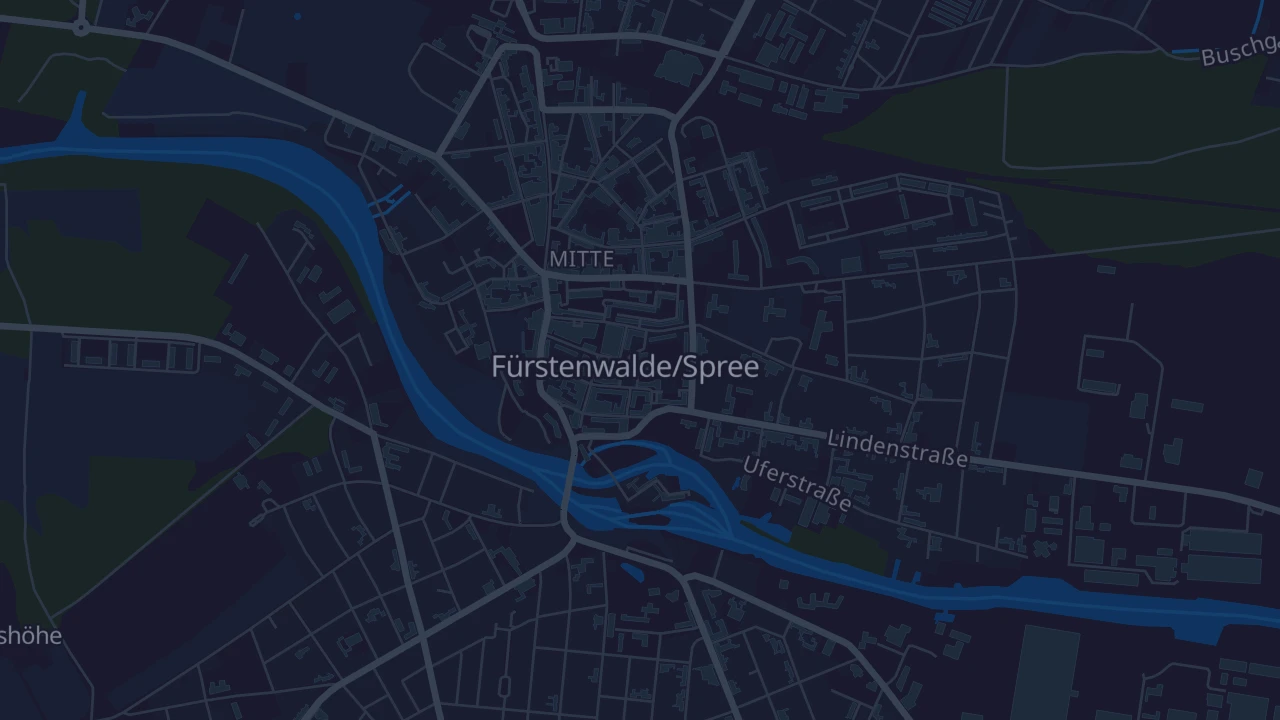 Karte von Fürstenwalde/Spree