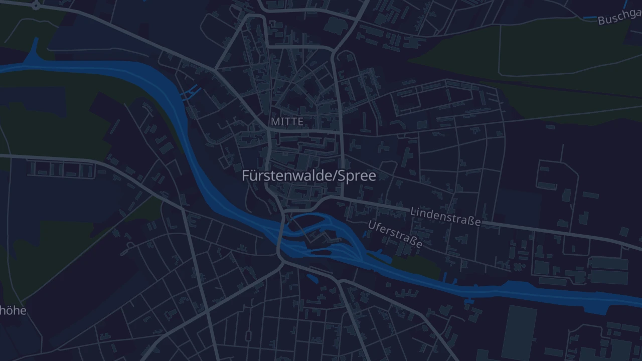 Karte von Fürstenwalde/Spree
