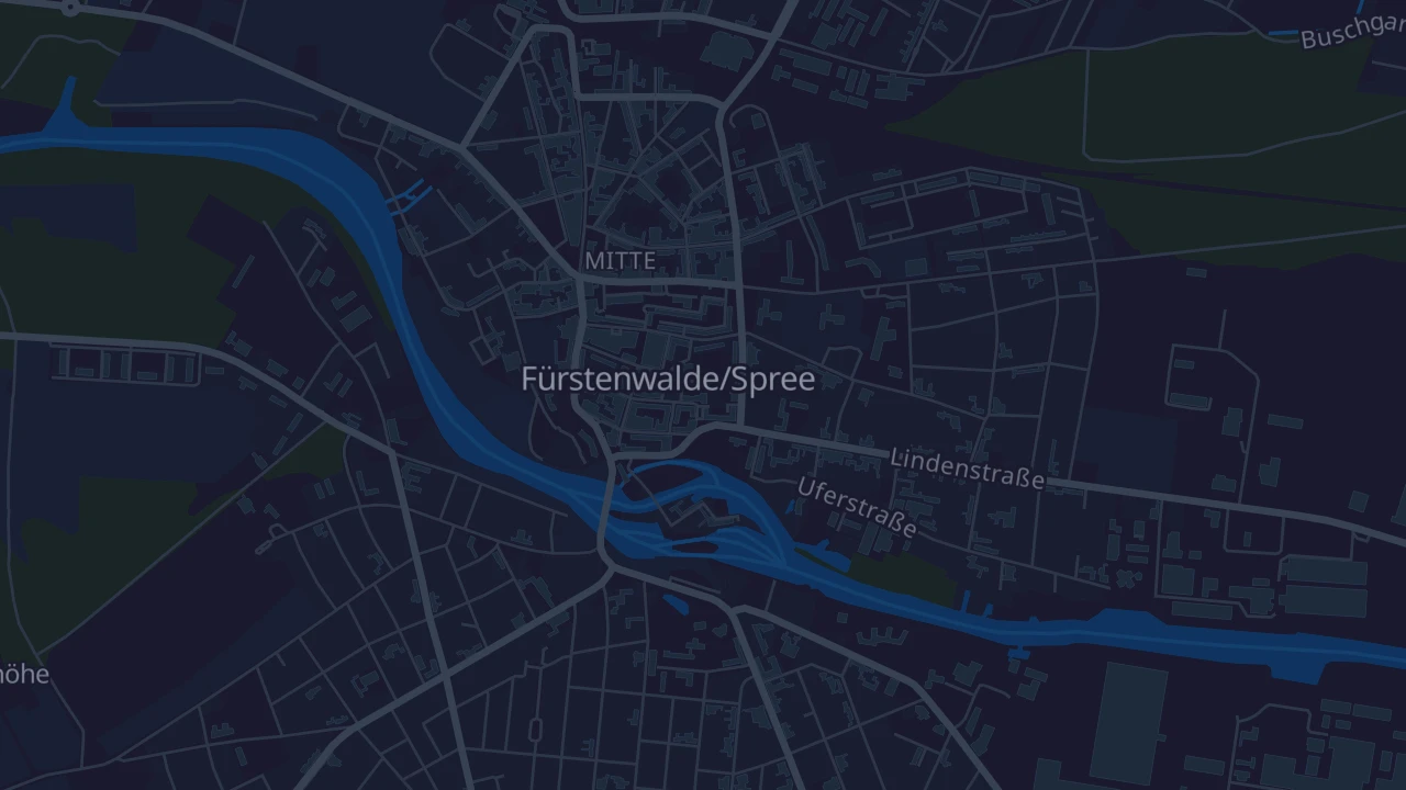 Karte von Fürstenwalde/Spree