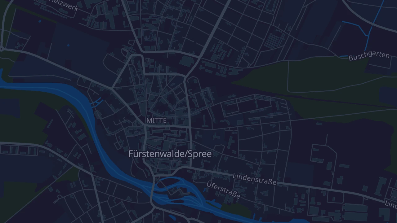 Karte von Fürstenwalde/Spree