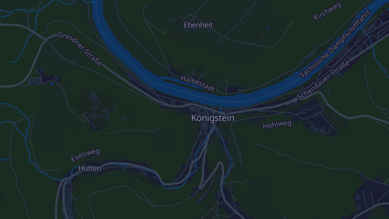 Karte von Königstein/Sächs. Schw.