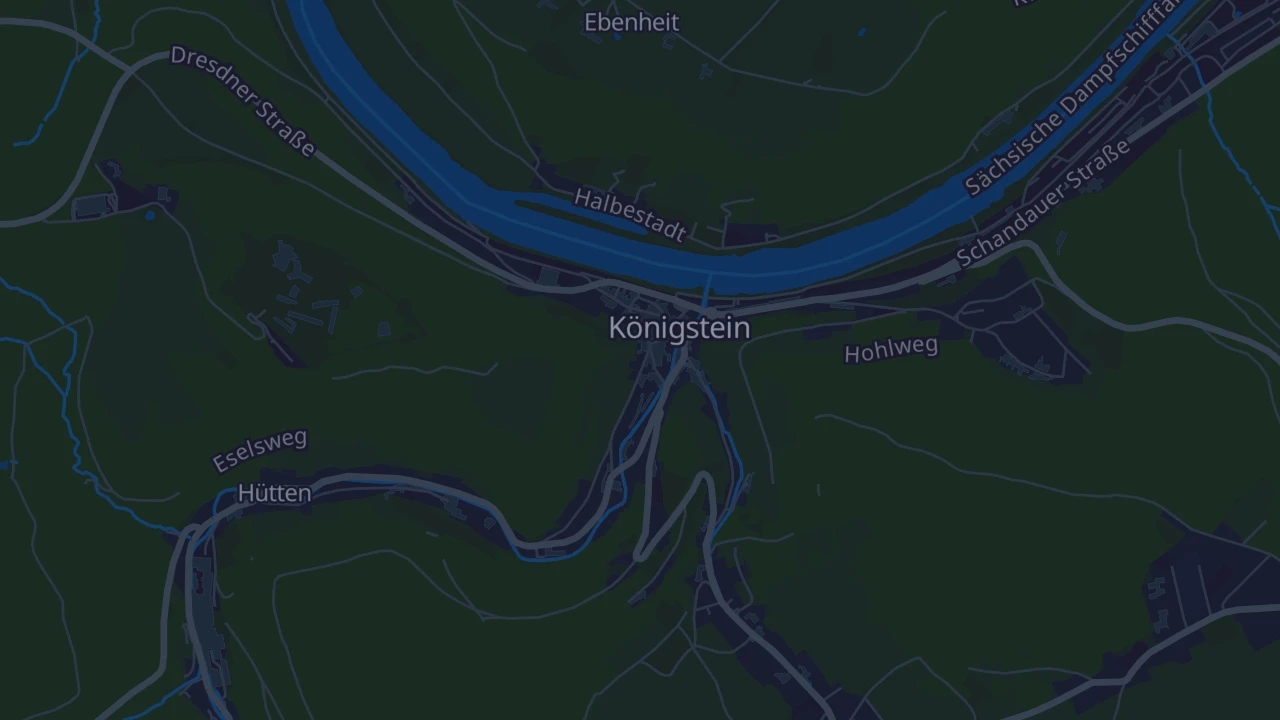 Karte von Königstein/Sächs. Schw.
