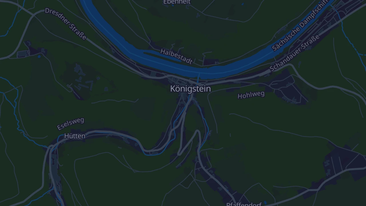 Karte von Königstein/Sächs. Schw.