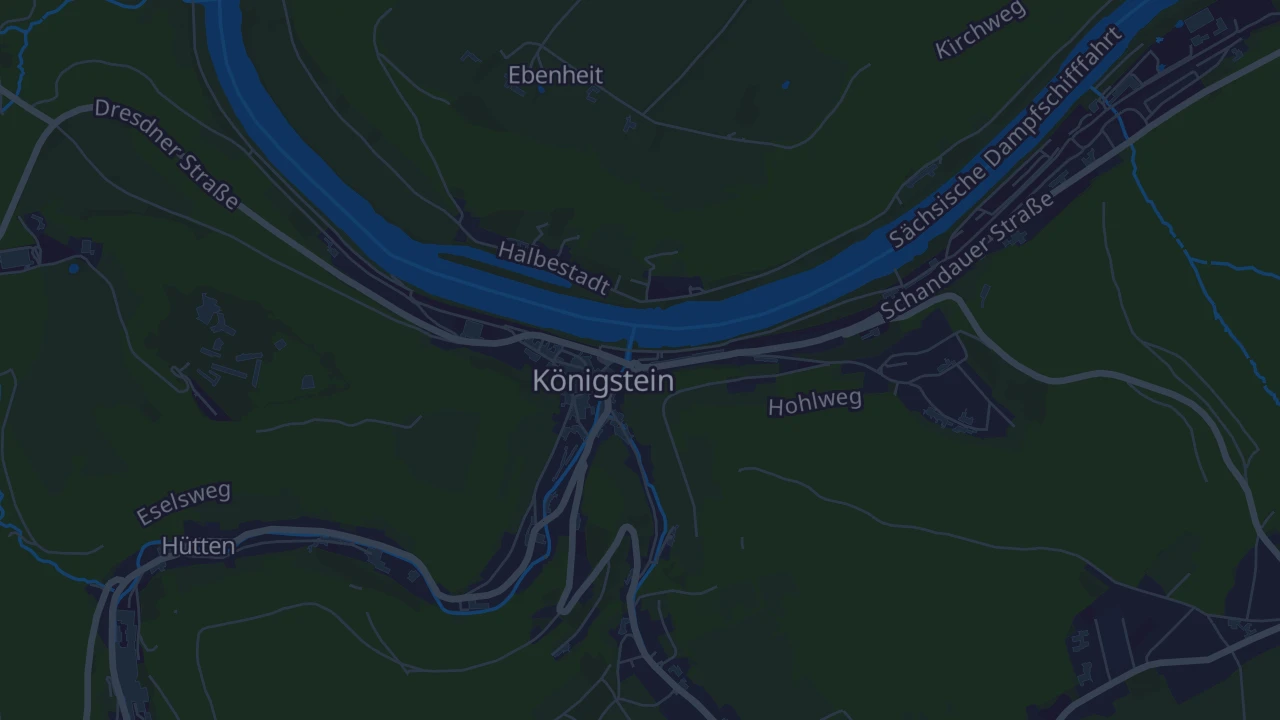 Karte von Königstein/Sächs. Schw.
