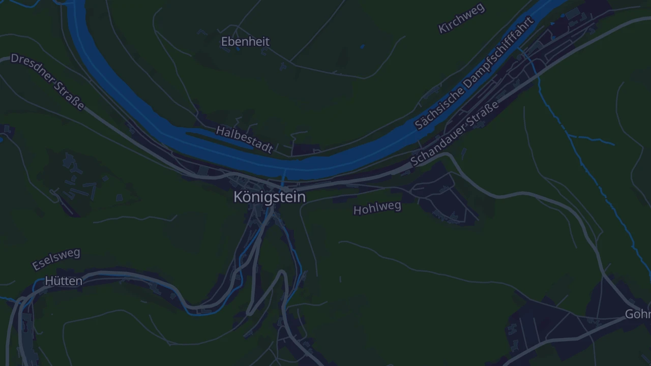 Karte von Königstein/Sächs. Schw.
