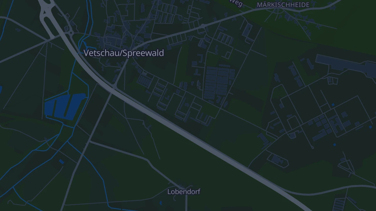 Karte von Stadt Vetschau