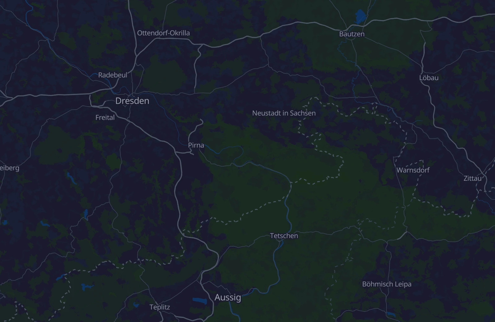 Karte: Umkreis von 25 km