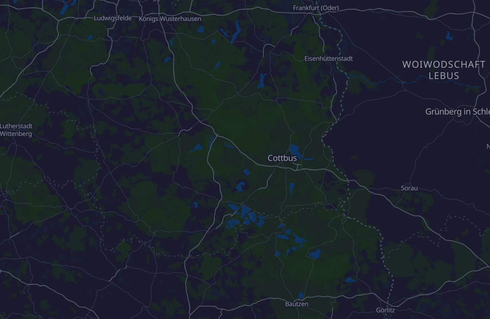 Karte: Umkreis von 45 km