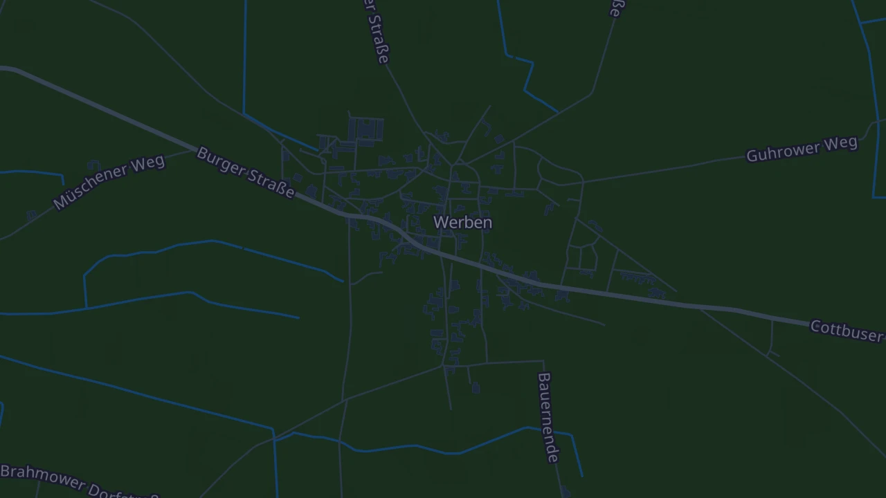 Karte von Werben