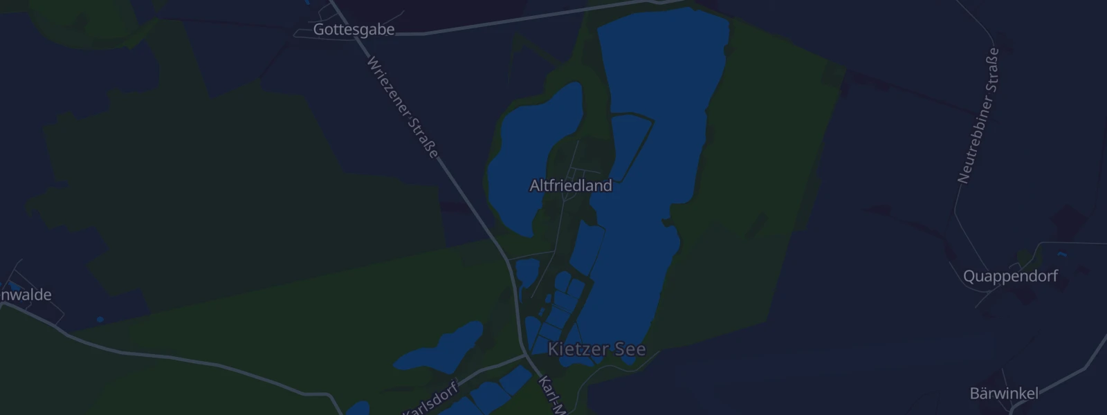 Karte von Altfriedland