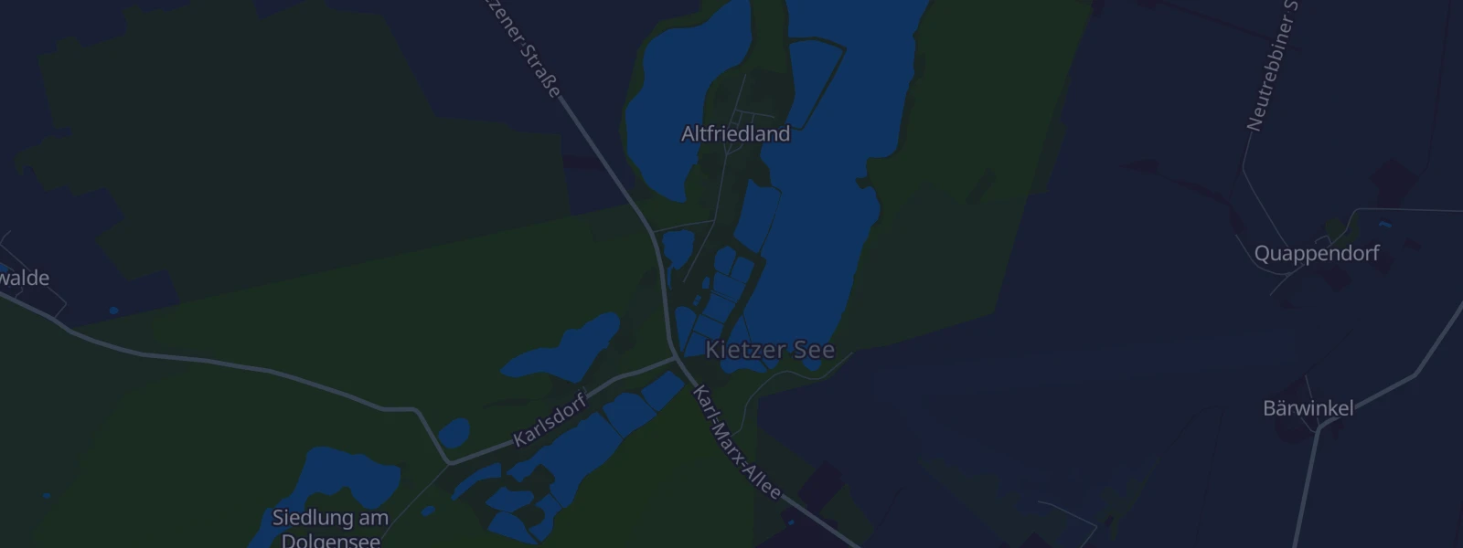 Karte von Neuhardenberg Altfriedland