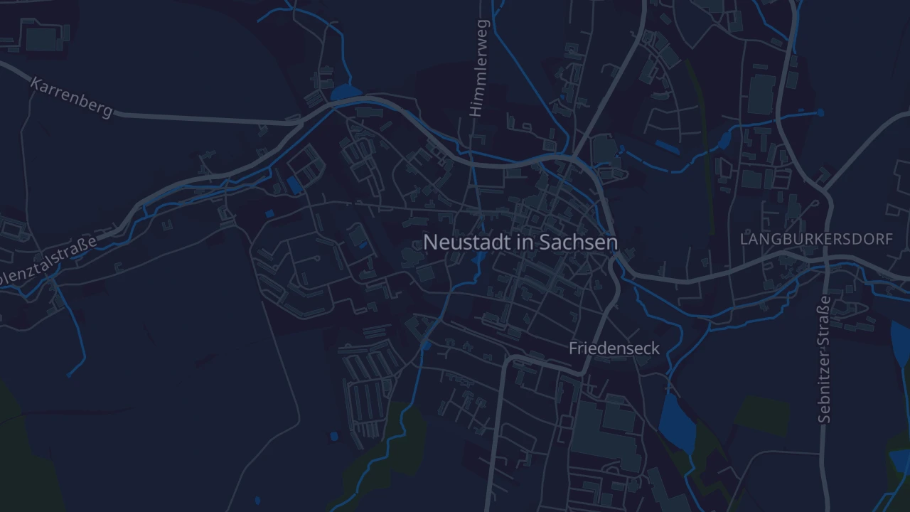 Karte von Neustadt in Sachsen