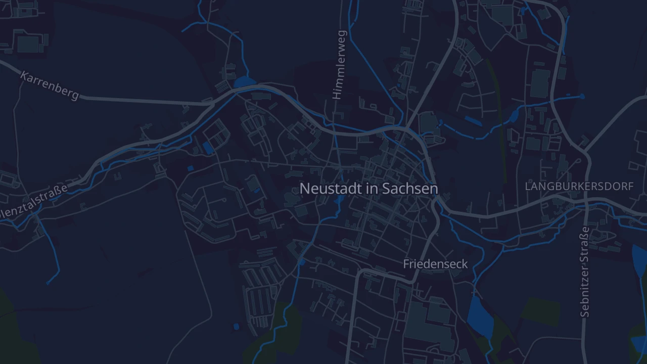 Karte von Neustadt in Sachsen