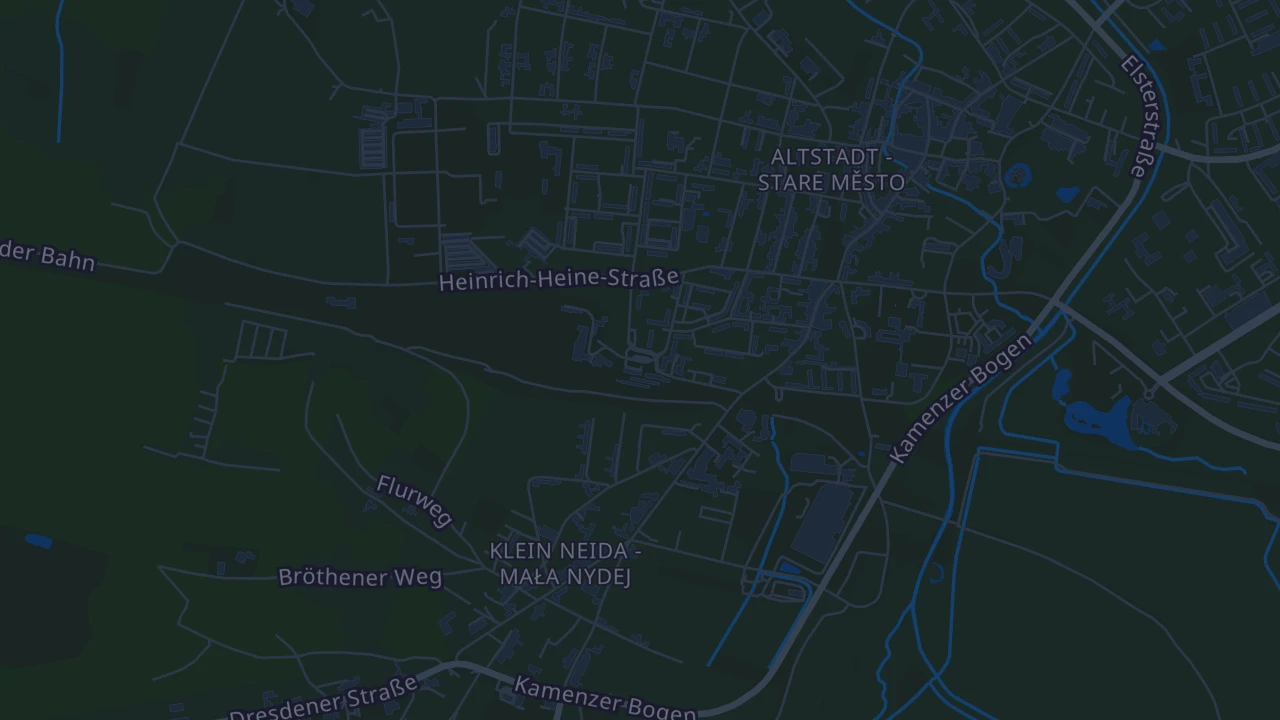 Karte von Hoyerswerda Stadt
