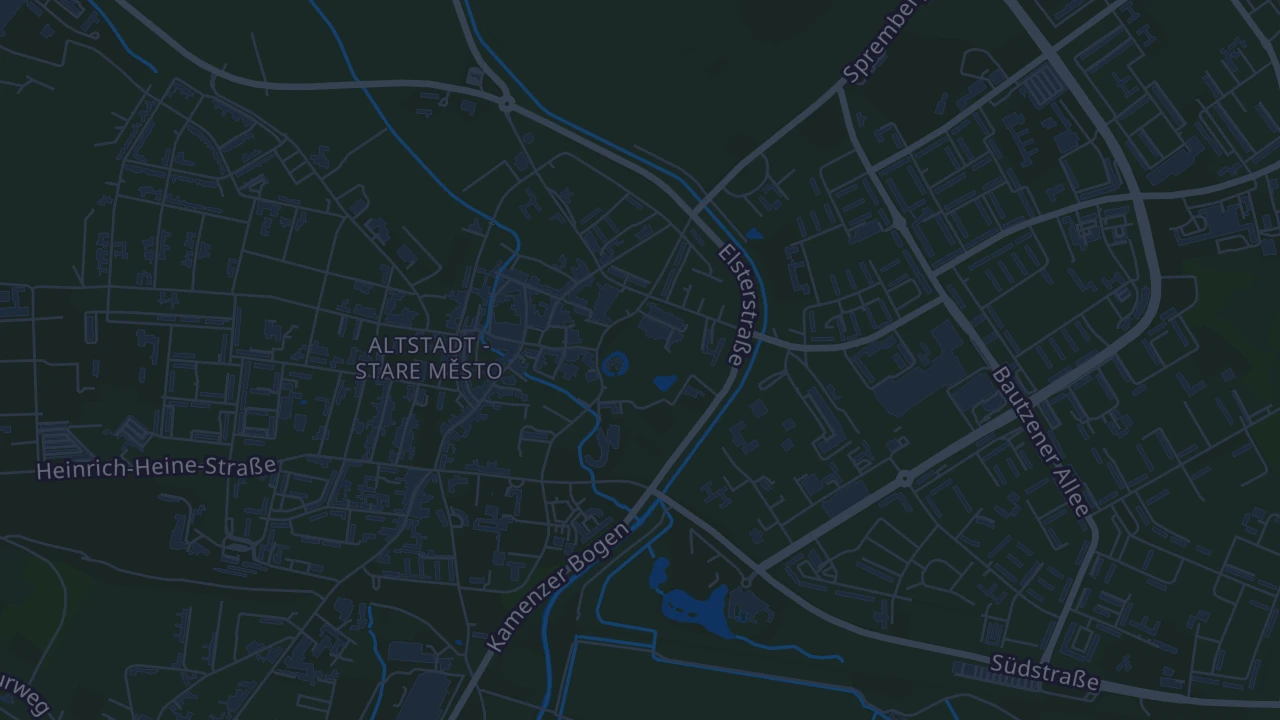 Karte von Hoyerswerda Stadt